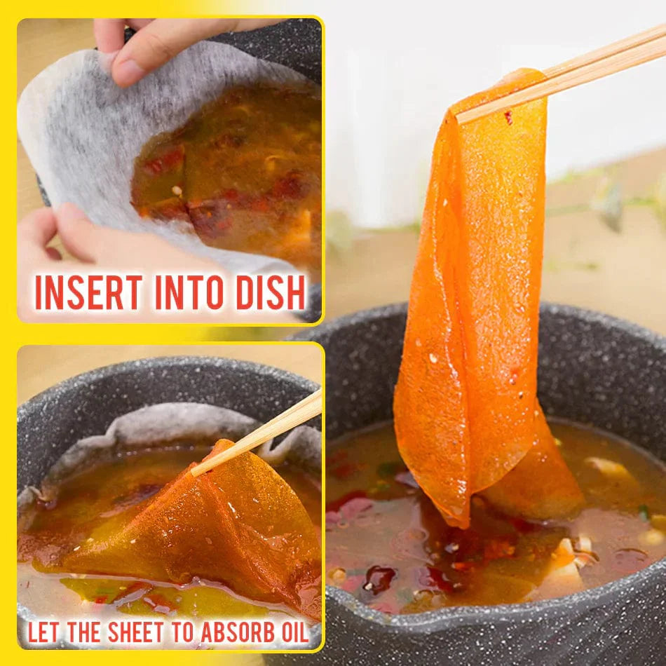 Oil Absorbing Paper (Pack of 50 Sheets)